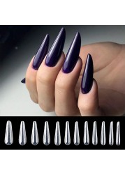 MSHARE Acrylic Gel Black 60ml Poly Builder Crystal Gel Nail Tips UV Builder Nail Extensions