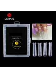 MSHARE Acrylic Gel Black 60ml Poly Builder Crystal Gel Nail Tips UV Builder Nail Extensions