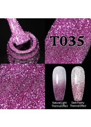 ur sugar 7.5ml neon yellow reflective glitter gel nail polish shine twilight nail gel nail art varnish semi permanent varnish