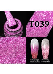 ur sugar 7.5ml neon yellow reflective glitter gel nail polish shine twilight nail gel nail art varnish semi permanent varnish