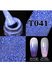 ur sugar 7.5ml neon yellow reflective glitter gel nail polish shine twilight nail gel nail art varnish semi permanent varnish