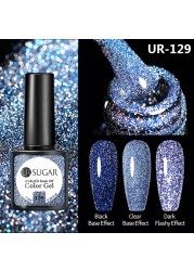 UR SUGAR 7.5ml Disco Reflective Cat Magnetic Gel Nail Polish Auroras Iridescent Glitter Sequins Soak Off Nails Art UV Varnish