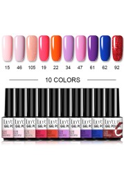 LILYCUTE 20/10/8pcs Set UV Gel Nail Polish Set 7ml Multicolor Semi-Permanent Long Lasting Led Gel Varnish Soak Off Nail Gel