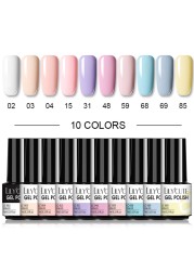 LILYCUTE 20/10/8pcs Set UV Gel Nail Polish Set 7ml Multicolor Semi-Permanent Long Lasting Led Gel Varnish Soak Off Nail Gel