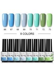 LILYCUTE 20/10/8pcs Set UV Gel Nail Polish Set 7ml Multicolor Semi-Permanent Long Lasting Led Gel Varnish Soak Off Nail Gel