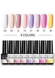 LILYCUTE 20/10/8pcs Set UV Gel Nail Polish Set 7ml Multicolor Semi-Permanent Long Lasting Led Gel Varnish Soak Off Nail Gel