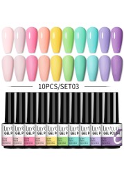 LILYCUTE 20/10/8pcs Set UV Gel Nail Polish Set 7ml Multicolor Semi-Permanent Long Lasting Led Gel Varnish Soak Off Nail Gel