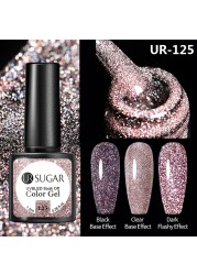 UR SUGAR 7.5ml Glitter Reflective Gel Nail Polish Manicure Nail Art Semi Permanent UV LED Nail Polish Lamp