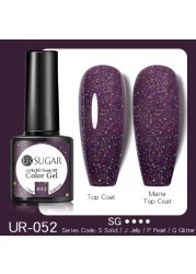 UR SUGAR 7.5ml Glitter Reflective Gel Nail Polish Manicure Nail Art Semi Permanent UV LED Nail Polish Lamp