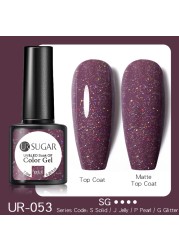 UR SUGAR 7.5ml Glitter Reflective Gel Nail Polish Manicure Nail Art Semi Permanent UV LED Nail Polish Lamp