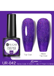 UR SUGAR 7.5ml Glitter Reflective Gel Nail Polish Manicure Nail Art Semi Permanent UV LED Nail Polish Lamp