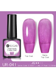 UR SUGAR 7.5ml Glitter Reflective Gel Nail Polish Manicure Nail Art Semi Permanent UV LED Nail Polish Lamp