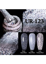 UR SUGAR Neon Reflective Glitter Gel Nail Polish Fluorescence Orange Blue Green Semi Permanent Soak Off UV LED Nail Gel Art