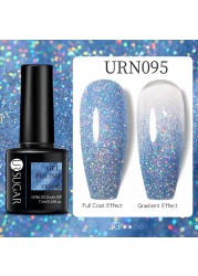 UR SUGAR Neon Reflective Glitter Gel Nail Polish Fluorescence Orange Blue Green Semi Permanent Soak Off UV LED Nail Gel Art