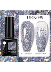 UR SUGAR Neon Reflective Glitter Gel Nail Polish Fluorescence Orange Blue Green Semi Permanent Soak Off UV LED Nail Gel Art