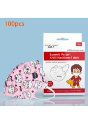 3-11 Kids Mouth Mask Fpp2 Kn95 Mouth Mask Covering Kids Mascarias 5 Layers Security Protection Reusable Respirator Mask ffp2fan