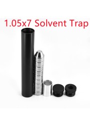 1.7x10''l, 1.45x7''l, 1.05x7''l, 1.05x6''l Cone Cups Stainless Steel Solvent Cleaning Tube With End Caps 1/2x28+5/8x24 .22 308 9mm