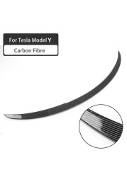 New 2022 model y/model 3 spoiler carbon fiber performance rear spoiler carbon fiber car body styling