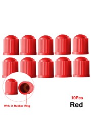 100 pcs Wheel Tire Valve Covers, Universal With O-Ring Rubber Rings For Cars, , Motorcycles, Trucks,SUVs, Bicycles and Bicycles