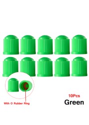 100 pcs Wheel Tire Valve Covers, Universal With O-Ring Rubber Rings For Cars, , Motorcycles, Trucks,SUVs, Bicycles and Bicycles