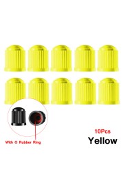 100 pcs Wheel Tire Valve Covers, Universal With O-Ring Rubber Rings For Cars, , Motorcycles, Trucks,SUVs, Bicycles and Bicycles