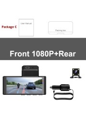 Car DVR 2 Channel Dash Cam Built in WiFi Sony Dash Camera Sensor Rear View Camera Car Video Recorder 1080P 24H Parking DVR