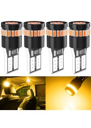 Canbus W5W T10 LED Car Light, Interior Light, Dome Light, White Light, Red, Orange, Blue, 4pcs, 12V