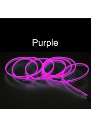 Car Interior EL Wire Ambient LED Flex RGB Strip Auto Flexible Atmosphere Nino Soft Tube USB Lamp Light Strip Rope Sticker Lamp