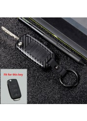 ABS Carbon Fiber Car Remote Key Case For VW Golf Bora Jetta Polo Golf Passat For Skoda Octavia A5 Fabia For Seat Ibiza L