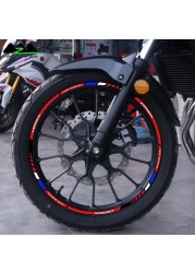 Motorcycle accessories for honda cb500x motorcycle wheel hub sticker retrofit waterproof rim rim