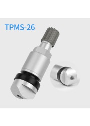 4pcs TPMS Tire Pressure Sensor Valve Metal Rubber Valves All Cars for Mercedes Audi Land Rover Volkswagen Patrol Buick Ford