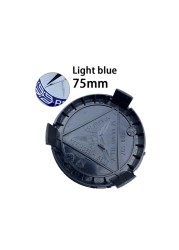 20pcs 75mm Black Blue Wheel Center Cap Hub Cover Emblem Badge Emblem for Mercedes-Benz W205 W204 W212 A1714000025 Car Accessories