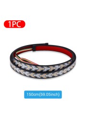 12V/24V Car LED Tailgate Light Strip Flexible Driving Turn Signal Light Bar Car Daytime Running Lights for SUV Jeep Pickup Truck