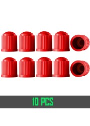 10/25/50/100pcs Black Tire Valve Caps, With Rubber O-Ring, Universal Stem Caps For Cars Bike, Bike, Truck, Motorcycle