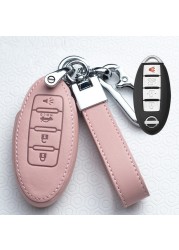 Car Key Ring Protector For Nissan Qashqai J10 J11 X-Trail t31 t32 Kicks Tiida Pathfinder Murano Note Juke 370Z Cube Micra