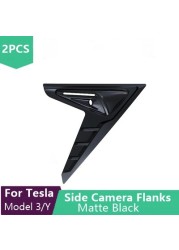 Tesla Model 3 Model Y 2022 Camera Wings Car Side Wing Panel Cover Spoiler Dust Cover Decoration Accessories Modification