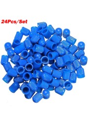 24pcs/set Plastic Car Truck Bike Tire Tire Wheel Valve Stem Caps Dust Covers Auto Motorcycle Airtight Stem Air Caps High Quality