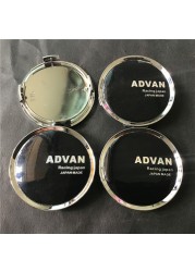 4pcs 74mm ADVAN Racing Car Wheel Center Hub Emblem Badge Cover Covers Car Styling Accessories