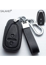 Leather For Car Key Case Auto Key Protection Cover For Chevrolet New Malibu XL Equinox Car Holder Shell Car Styling Accessories