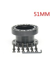 Universal Steering Wheel Hub Spacer 13mm 51mm 76mm 101mm 128mm Steering Wheel Hub Boss Kit Adapter Spacer Black