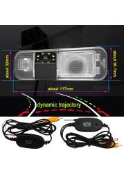 4 8 12 LED Car Night Vision HD Backup Waterproof Camera Rear View Camera For Kia K2 Rio 3 UB Pride Sedan 2010-2016 Accessories