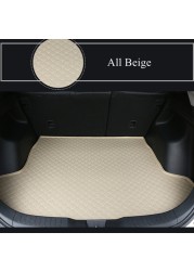 Sengayer Car Trunk Mat Waterproof Auto Tail Boot Carpet Flat Side Cargo Carpet Liner Fit For Peugeot 3008 2013 2014 15-2017