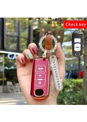 1pc New TPU Car Key Shell Cover For Mazda 3 Alexa CX30 CX-30 CX-5 CX5 CX3 CX-3 CX8 CX-8 CX9 CX-9 Protector Car Accessories