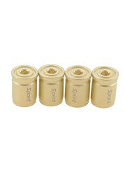 4psc Bullet Shell Universal Car Wheel Tire Valve Caps,Rim Tire Stem Covers,Aluminum Alloy Car Styling Parts Accessories