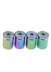 4psc Bullet Shell Universal Car Wheel Tire Valve Caps,Rim Tire Stem Covers,Aluminum Alloy Car Styling Parts Accessories