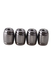 4psc Bullet Shell Universal Car Wheel Tire Valve Caps,Rim Tire Stem Covers,Aluminum Alloy Car Styling Parts Accessories