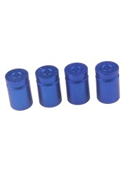 4psc Bullet Shell Universal Car Wheel Tire Valve Caps,Rim Tire Stem Covers,Aluminum Alloy Car Styling Parts Accessories