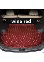 Sengayer Car Trunk Mat All Weather Auto Tail Boot Luggage Pad Carpet High Side Cargo Liner Fit For Nissan Sylphy 2006 2007-2022