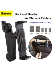 Baseus Car Back Seat Mount Tablet Car Holder for iPad 4.7-12.9 Inch Car Phone Holder Auto Headrest Back Seat Car Holder Stand