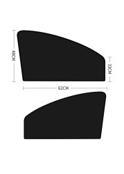 4 قطعة سيارة المغناطيسي الجانب نافذة ظلة غطاء الشمس قناع الصيف حماية نافذة الستار ل الجبهة الخلفية الأسود اكسسوارات السيارات